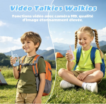 Talkie-Walkie Vidéo Enfant avec Caméra & Écran – Duo Rechargeable – Bleu / Rose – TANISTA – Image 4